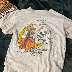 cropped miller high life tee